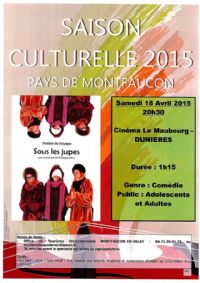 lancement de la saison culturelle du Pays de Montfaucon. Le samedi 18 avril 2015 à Dunières. Haute-Loire.  20H30